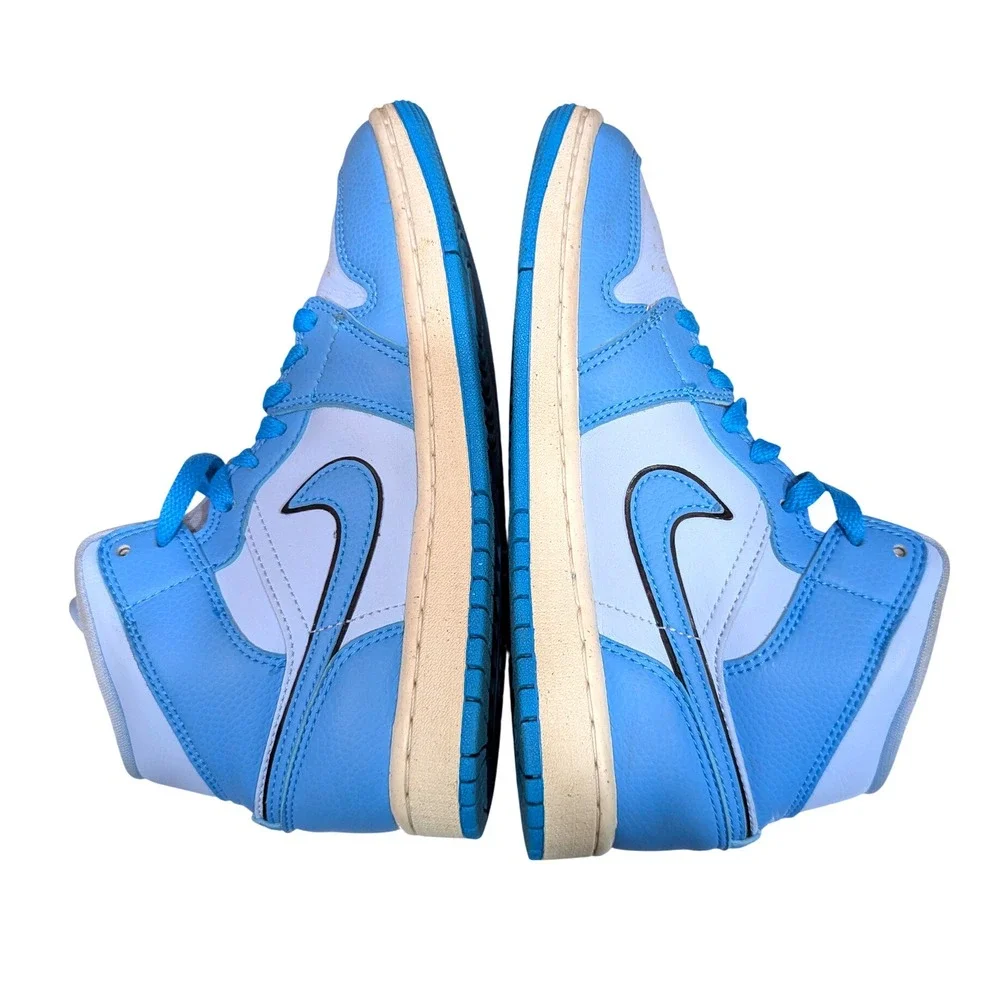 Air Jordan 1 Mid Ice University Blue Sneakers  Women's 6.5 DV1302-400‎